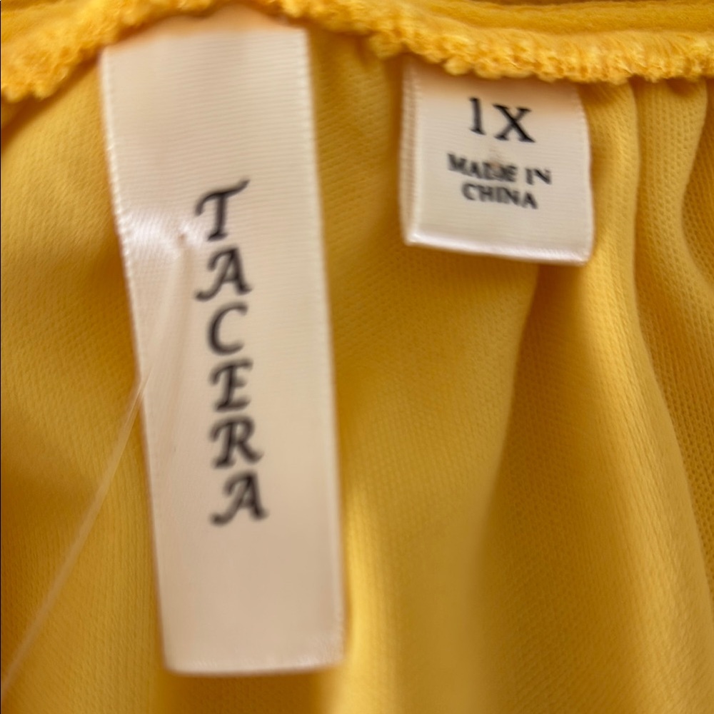 Yellow Off-Shoulder Dress - Picture 5 of 8